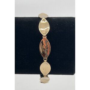 Monet Gold-Tone Oval Link Bracelet 8 Inch Elegant Design Womens Jewelry